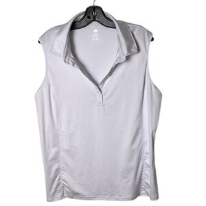 Mofiz white sleeveless polo golf shirt
2XL    USPF 50 , great condition